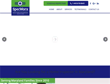 Tablet Screenshot of mdhomeinspectors.com